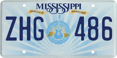 MS license plate ZHG486