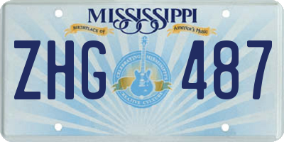 MS license plate ZHG487