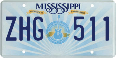 MS license plate ZHG511