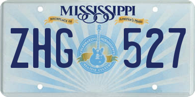 MS license plate ZHG527