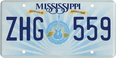 MS license plate ZHG559
