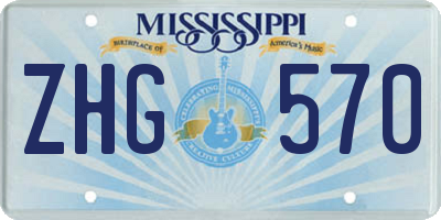 MS license plate ZHG570