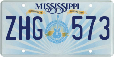 MS license plate ZHG573