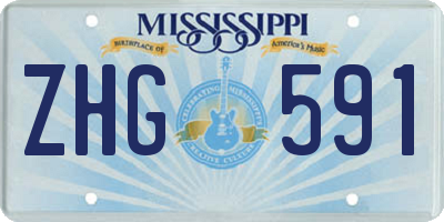 MS license plate ZHG591