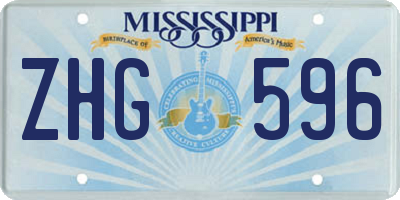 MS license plate ZHG596