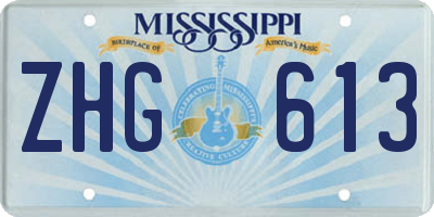 MS license plate ZHG613