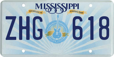 MS license plate ZHG618