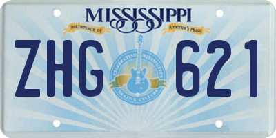 MS license plate ZHG621