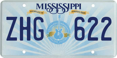 MS license plate ZHG622