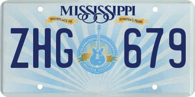 MS license plate ZHG679