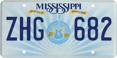 MS license plate ZHG682