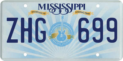 MS license plate ZHG699