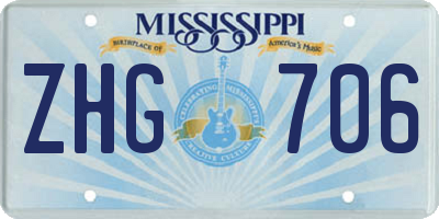 MS license plate ZHG706