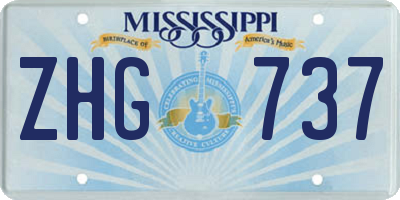 MS license plate ZHG737