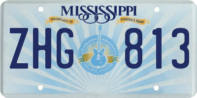 MS license plate ZHG813