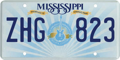 MS license plate ZHG823