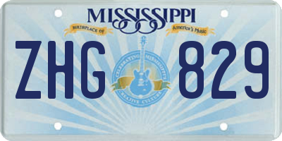 MS license plate ZHG829