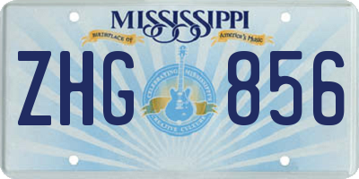 MS license plate ZHG856