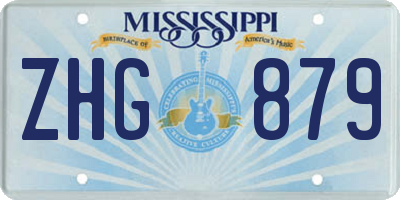 MS license plate ZHG879
