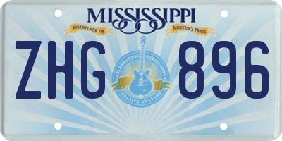 MS license plate ZHG896