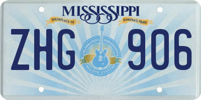MS license plate ZHG906