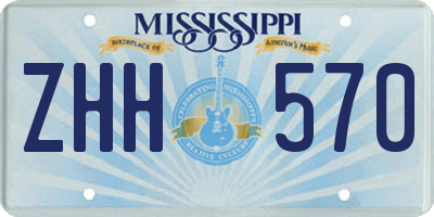 MS license plate ZHH570