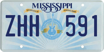 MS license plate ZHH591