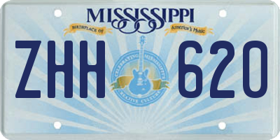 MS license plate ZHH620