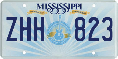 MS license plate ZHH823