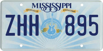 MS license plate ZHH895