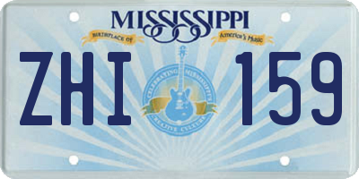 MS license plate ZHI159