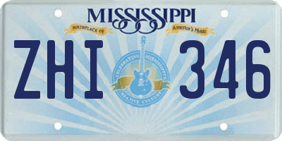 MS license plate ZHI346