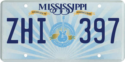 MS license plate ZHI397