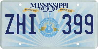 MS license plate ZHI399