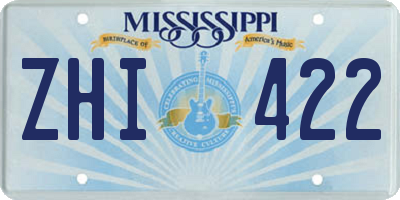 MS license plate ZHI422
