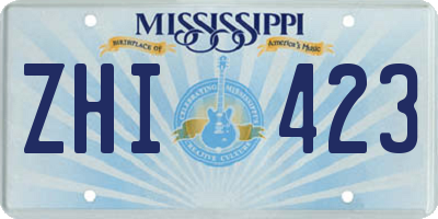 MS license plate ZHI423