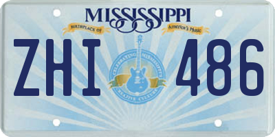 MS license plate ZHI486