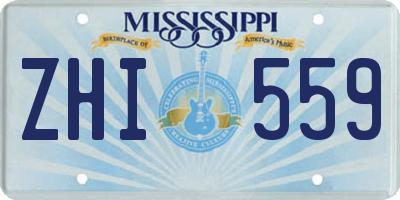 MS license plate ZHI559