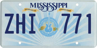MS license plate ZHI771