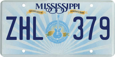 MS license plate ZHL379