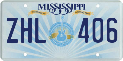 MS license plate ZHL406