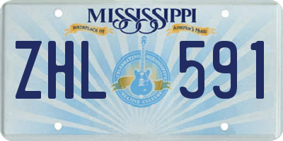 MS license plate ZHL591