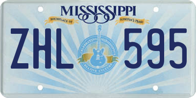 MS license plate ZHL595
