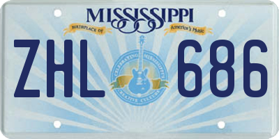MS license plate ZHL686