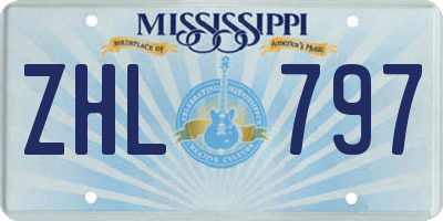 MS license plate ZHL797