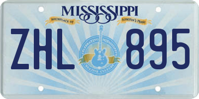 MS license plate ZHL895
