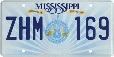 MS license plate ZHM169