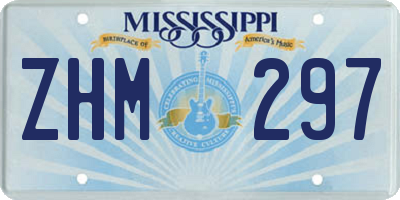 MS license plate ZHM297