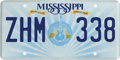 MS license plate ZHM338