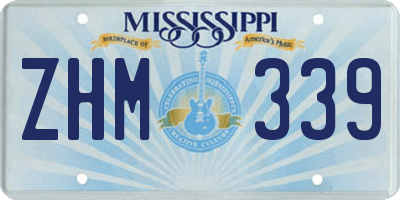 MS license plate ZHM339